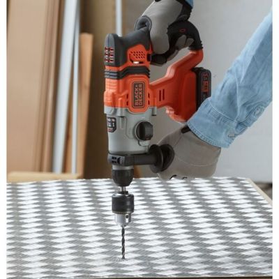 8. Black & Decker BCD900B-XJ 1880 RPM SDS Plus Drill Black, Orange