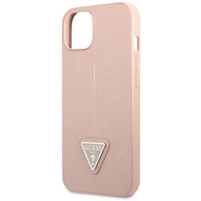 6. Guess GUHCP14MPSATLP iPhone 14 Plus 6,7 "pink / pink hardcase SaffianoTriangle Logo