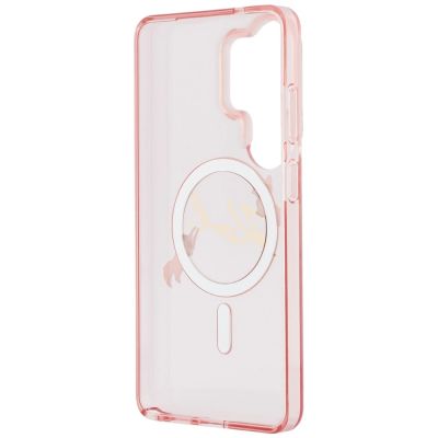 7. Karl Lagerfeld IML KC Script MagSafe Case for Samsung Galaxy S26 Ultra - Pink