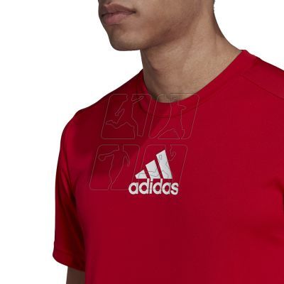 7. adidas Primeblue Designed To Move Sport 3-Stripes Tee M GM4318