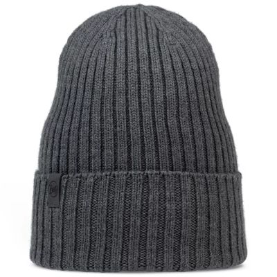 Buff Knitted Norval Beanie 12424293010 Grey One Size