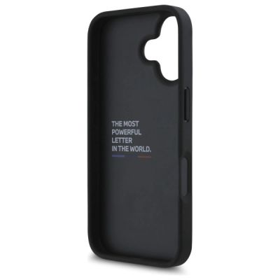 7. BMW M Grip Stand Smooth and Carbon case for iPhone 16 - black