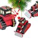 Mica Decorations Glass Bulldozer Bauble