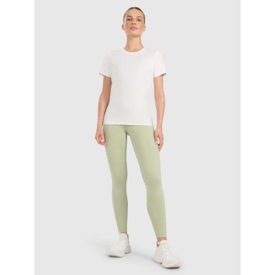 5. Women's quick-drying regular training T-shirt 4F 4FWAW25TFTSF1516-12S