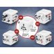 7. GEMBIRD UNIVERSAL TRAVEL ADAPTER WHITE