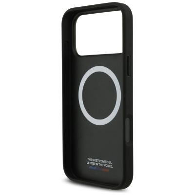 7. BMW M Carbon Tricolor Line MagSafe Case for iPhone 17 Pro Max - Black