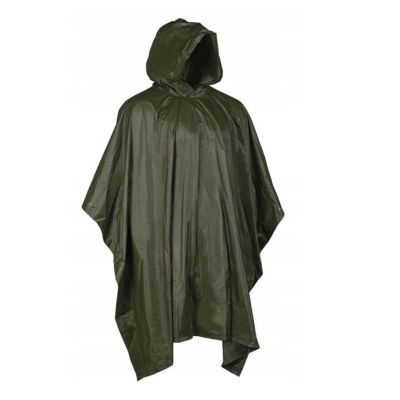 Mil-Tec Rain Poncho - PVC - OD Green - 10628501