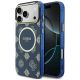Guess IML Peony Dot MagSafe Case for iPhone 17 Pro Max - Blue