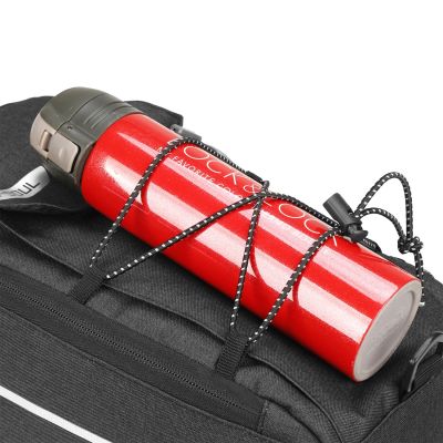 9. WYA26Y0S Thermal Bike Pannier Bag with Shoulder Strap - Black