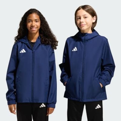 2. adidas Entrada 26 All Weather Navy Blue Kids Jacket JZ9103 116cm