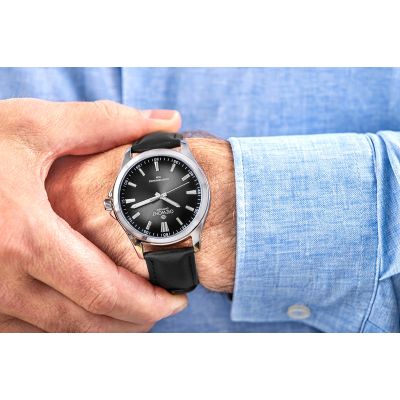 3. Giewont Elegance Sapphire Black Men's Watch GW5160-A2