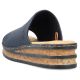 10. Comfortable Rieker W RKR670 navy blue flip-flops