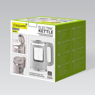 6. Electric kettle 1.7L 2200W MR-065-BEIGE MAESTRO