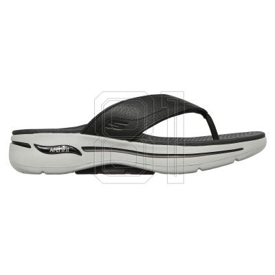 Skechers Go Walk Arch Fit San M 229022-BKGY Flip-Flops