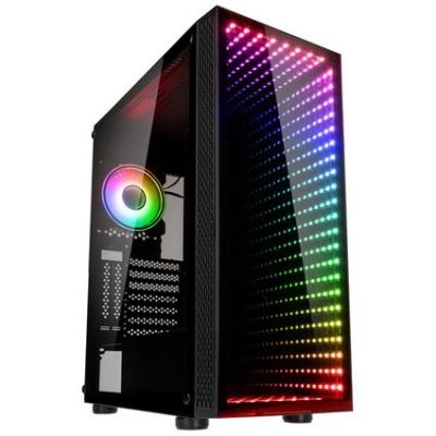 11. Gaming Case, Kolink VOID RIFT Midi Tower Case, Black