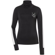 Women’s SUPER.NATURAL W BANDITO CAT ROLL NECK Long-Sleeve Top, Black