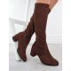 7. Brown Suede Women’s Boots Sergio Leone KZ205