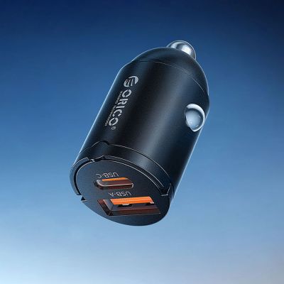 3. ORICO MiniRing 30W 1A1C Metal Car Charger with Handle