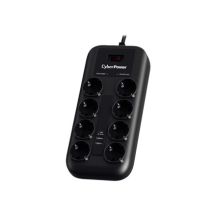CyberPower P0820SUF0-DE surge protector Black 8 x mains socket 200 - 250 V 1.8 m