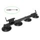 4. Rockbros XP1002 Suction Cup Roof Rack for 2 Bikes - Black