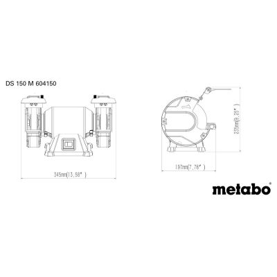 4. METABO BENCH GRINDER DS 150 M 370W