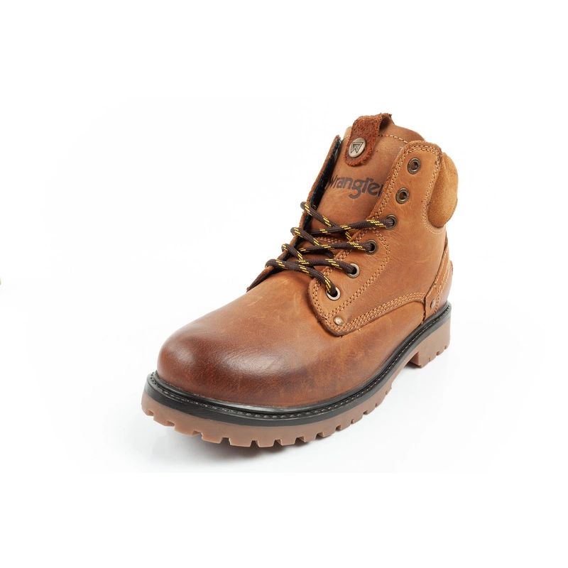 3. Wrangler Yuma men's boots, Chelsea boots, elegant leather, brown, white