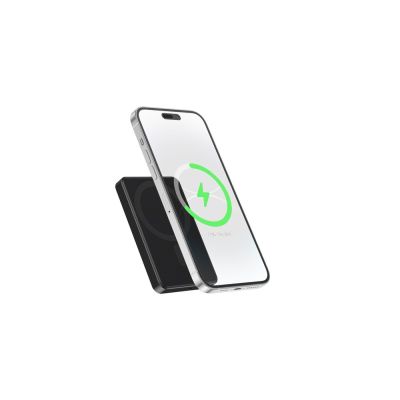 5. GEMBIRD POWERBANK WITH WIRELESS CHARGING 15W 5000MAH, BLACK