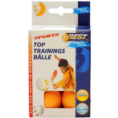 11. BEST SPORTING TRAINING TABLE TENNIS BALLS 6 PCS ORANGE