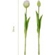 20. BOUQUET OF 5 WHITE PEONY TULIPS 39 CM LIFE-LIKE SPRING DECORATION