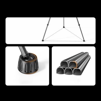 15. Professional Ugreen LP661 tripod for smartphones and cameras - black and gray