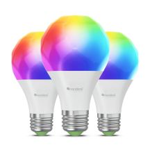 NANOLEAF ESSENTIALS Smart Bluetooth Bulbs A60 E27 Matter 9W 806LM Color RGBCW 2700-6500K (NF080B02-3A19E) 3 pcs