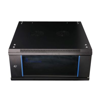 19. Extralink 4U 600x600 Black Wall-Mounted Rack Cabinet