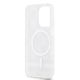 7. DKNY IML Checkered Mono Pattern & Printed Stripes MagSafe Case for iPhone 14 Pro - Black