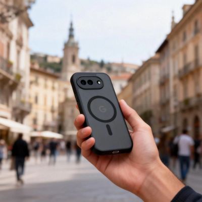 3. Tech-Protect Magmat MagSafe Case for Google Pixel 10A - Semi-Transparent