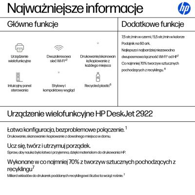 3. HP DeskJet 2922 All-in-One Printer (A24HVB)