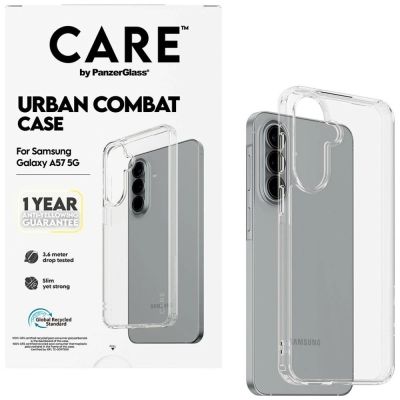 7. CARE by PanzerGlass Flagship Urban Combat Case for Samsung Galaxy A57 - Transparent