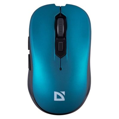 DEFENDER GASSA MM-105 RF Silent Click Wireless Mouse, Blue, 52102