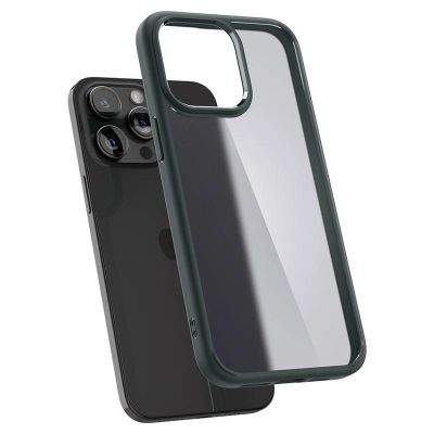 11. Spigen Ultra Hybrid iPhone 15 Pro Max Case - Dark Green