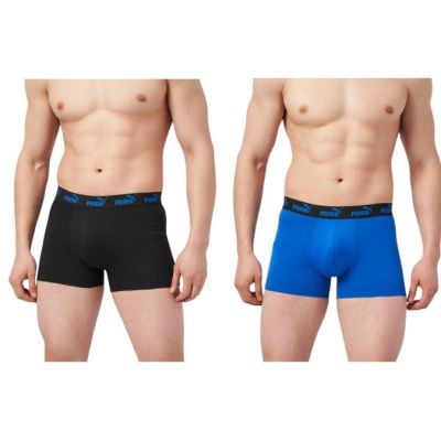 Puma men's boxer briefs 2-Pack blue black comfortable cotton