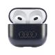 4. Audi Leather Big Logo Case for AirPods 3 - Black