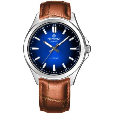 Giewont Elegance Sapphire Brown Blue Men's Watch GW5160-A7