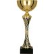 3. Gold and black metal cup