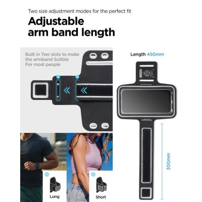 9. Spigen A703 sports armband 6.9'' - black