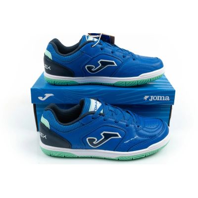 10. Joma Top Flex 2604 indoor football shoes for kids, blue