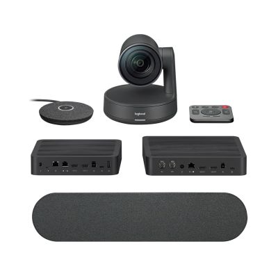 2. Logitech Rally Ultra-HD ConferenceCam 10-Person Wired LAN Group Video Conferencing System