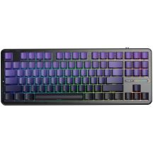 gasket F87 Pro Purple Black Gradient GrayWoodV4 switch RGB AULA keyboard