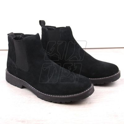 2. Filippo M PAW499A black leather slip-on Chelsea boots