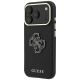 2. Guess Grained & Big Resin Logo Case for iPhone 18 Pro / 17 Pro - Black