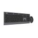 4. GEMBIRD WIRELESS KEYBOARD + MOUSE DUAL MODE SET, 2.4 GHZ + BT, SLIM, RU LAYOUT, BLACK
