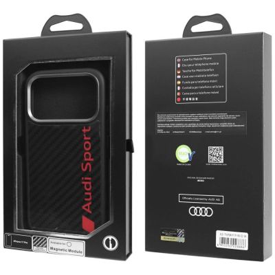 10. Audi R8 Carbon Fiber MagSafe Case for iPhone 17 Pro - Black